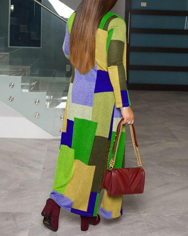 Color Block Cardigan